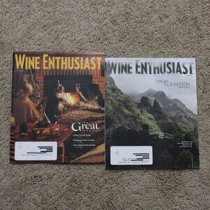 WINE ENTHUSIAST Magazine Lot of 2 Winter and Apr 2026 Issues for Collectors